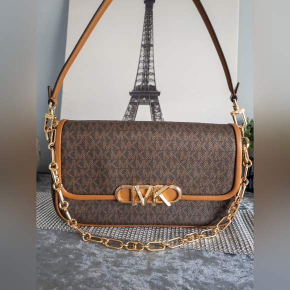 ❗️LOW START❗️Michael Kors Parker Medium Logo Shoulder Bag- NWOT - Picture 5 of 14